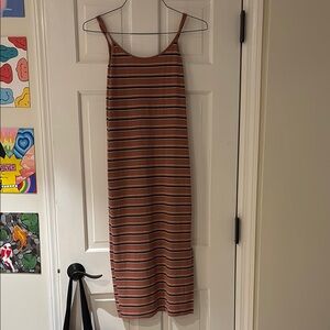 Striped coral tank tops Dress